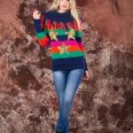 sweater a rayas tejido invierno 2014 by Agustina Saquer