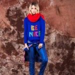 sweater con frases tejido invierno 2014 by Agustina Saquer