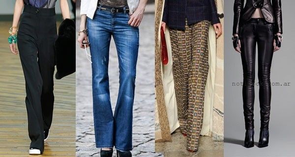 Moda -  pantalones otoño invierno 2015 - tendencias en pantalones palazzos y jeans