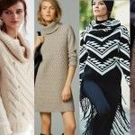 Moda – tejidos otoño invierno 2015 – tendencias en vestidos y sweater tejidos