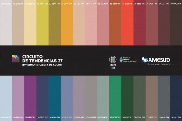 Colores otoño invierno 2016 Argentina - Circuito de tendencia