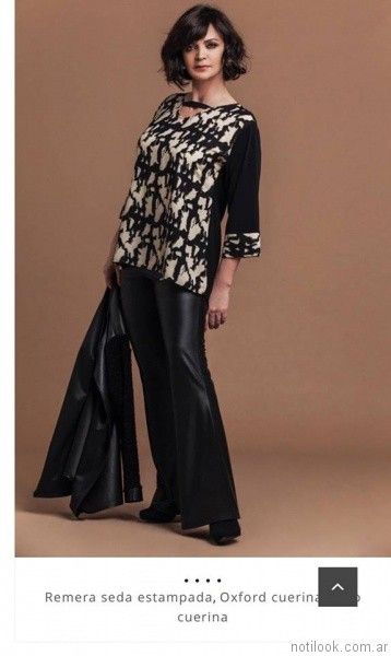 pantalon engomado Loren talles otoño invierno 2017 | Notilook - Moda Argentina