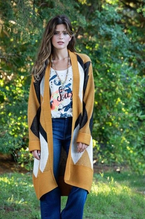 sacos largos de lana tejidos otoño invierno 2019 Notilook - Moda Argentina
