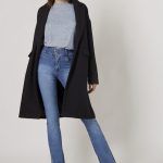 Viga jeans con tapado largo invierno 2019
