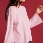 sweater abrigado mangas oxford mujer milli invierno 2019