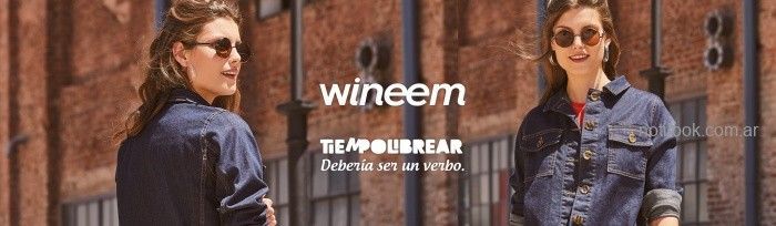 camperas de jeans mujer wineem invierno 2019