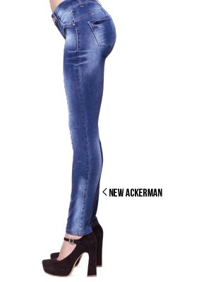 Octanos jeans con desteñidos localizados primavera verano 2020