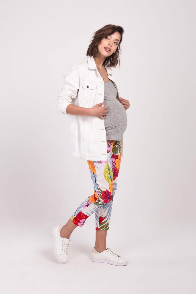 calza estampada remera denim para embarazadas Maa maternity verano 2020