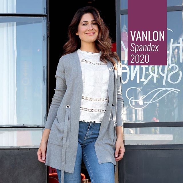 cardigan largo hilo con spandex Vanlon otoño invierno 2020