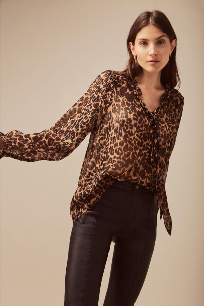 Rapsodia outfit moderno invierno 2021 camisa leopardo