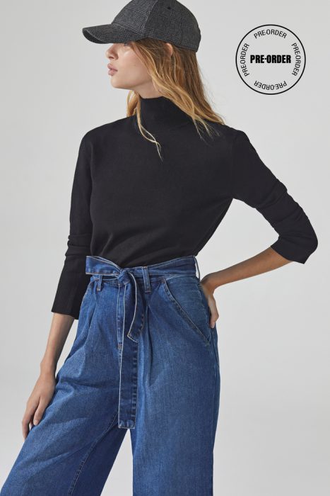 palazo jeans con lazo Adicta Jeans invierno 2021