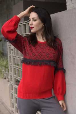 sweater rojo invierno 2021 Di Madani Sweaters