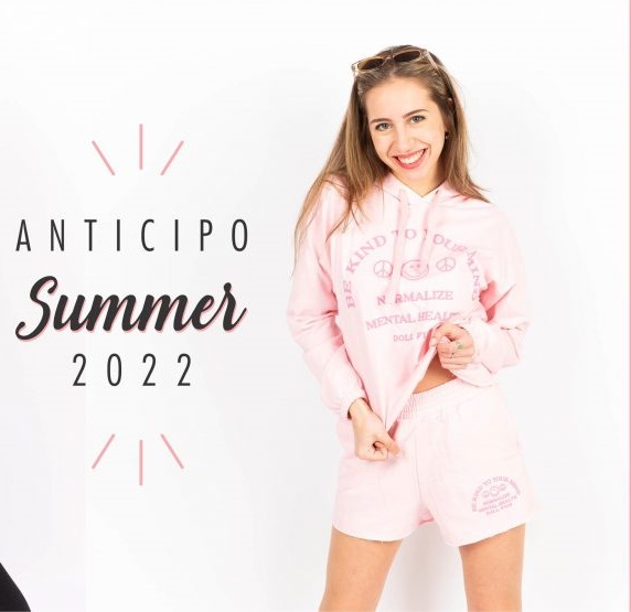 conjunto algodon rosa verano 2022 Doll fins