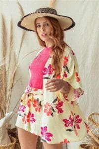 short y kimno estampada verano 2022 Santa bohemia