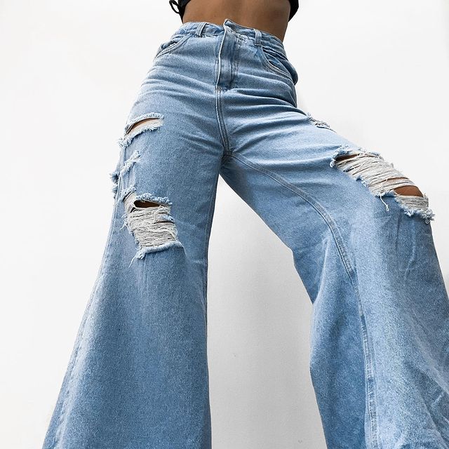 jeans oxford con roturas verano 2022 Embrujo Jeans