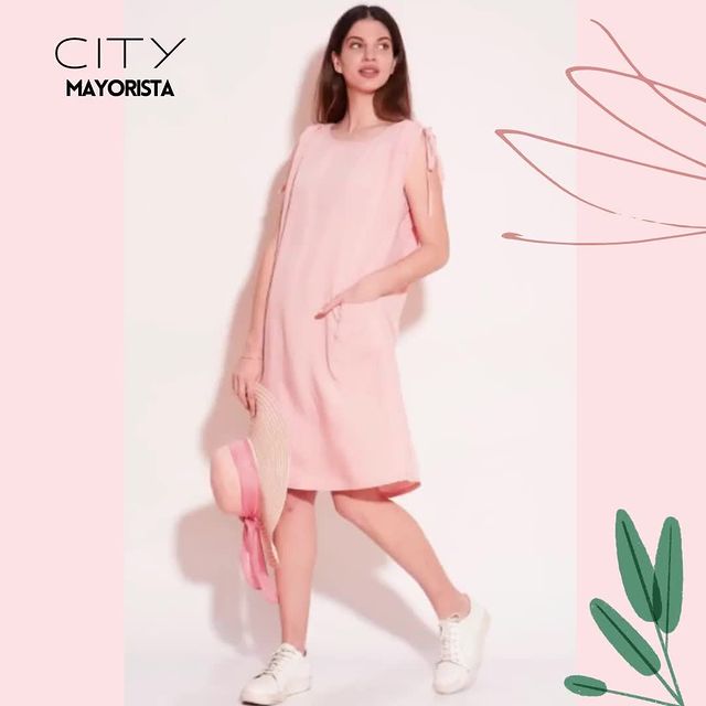 vestido rosado verano 2022 city argentina