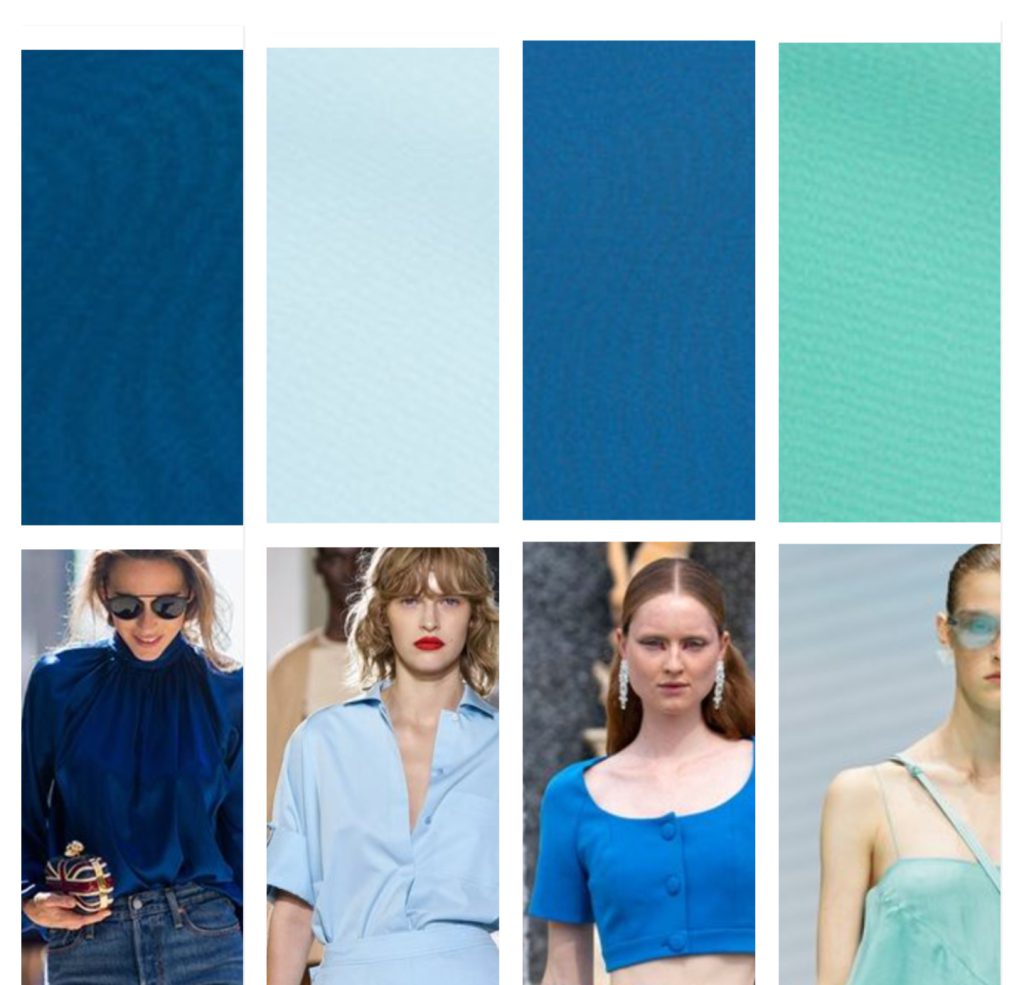 Azules Colores de moda verano 2023 Argentina