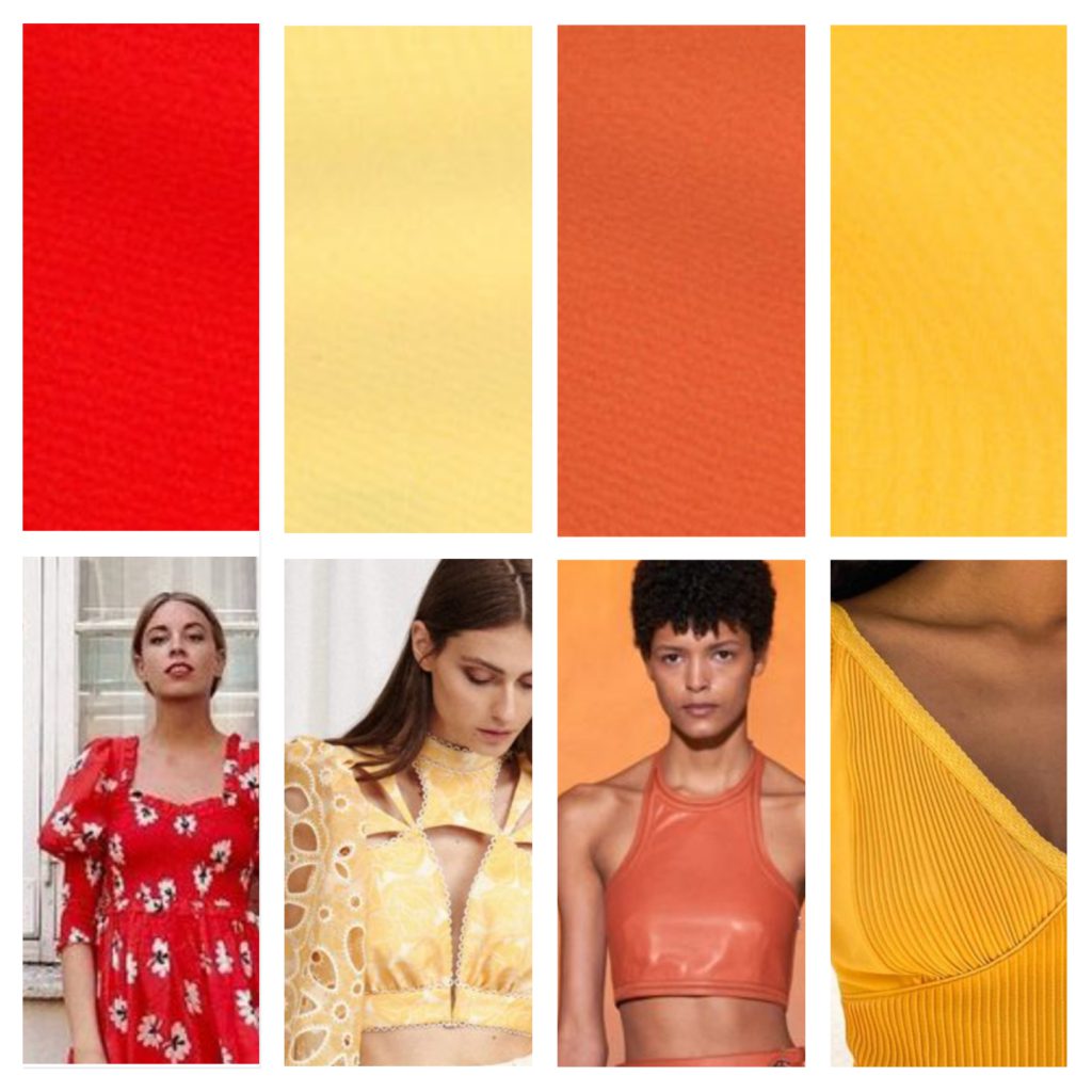 Rojo amarillo y naranja Colores de moda verano 2023 Argentina