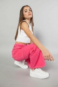 pantalon cargo fucsia adolescente verano 2023 Combustion Love