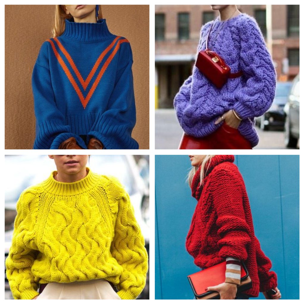 Sweaters colores llamativos invierno 2023 Moda mujer