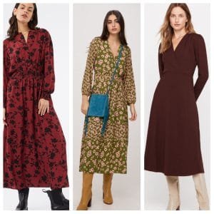 Vestido estilo midi invierno 2023