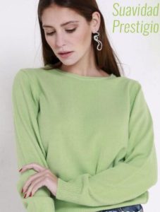 sweater de hilo verde menta invierno 2023 Vanlon