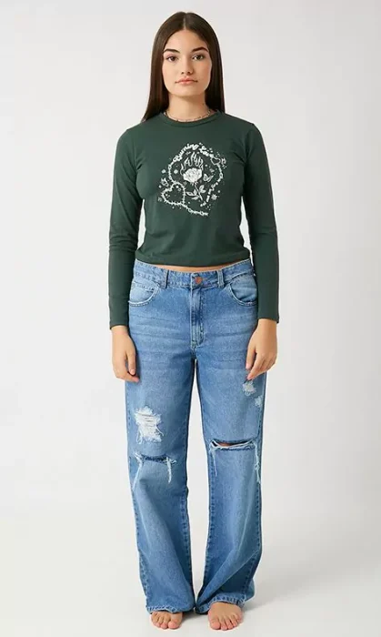 remera mangas largas jeans te lo juro invierno 2023