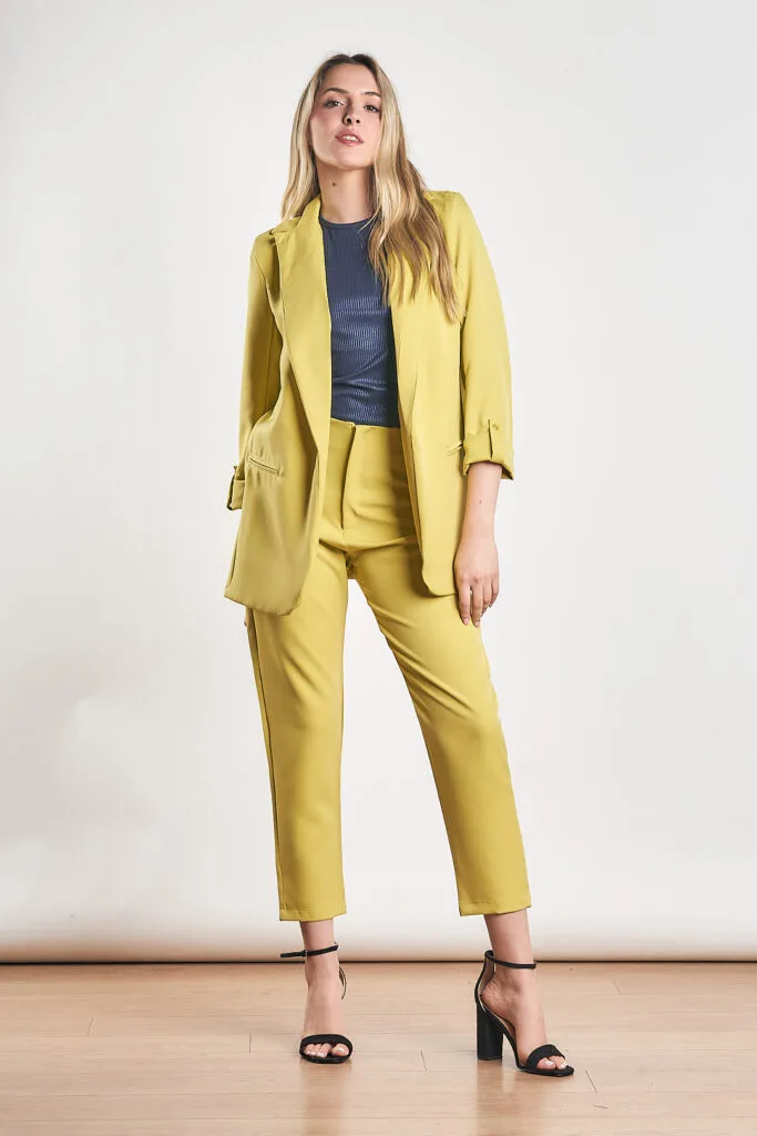Traje pantalon para mujer Amarillo TIbetano