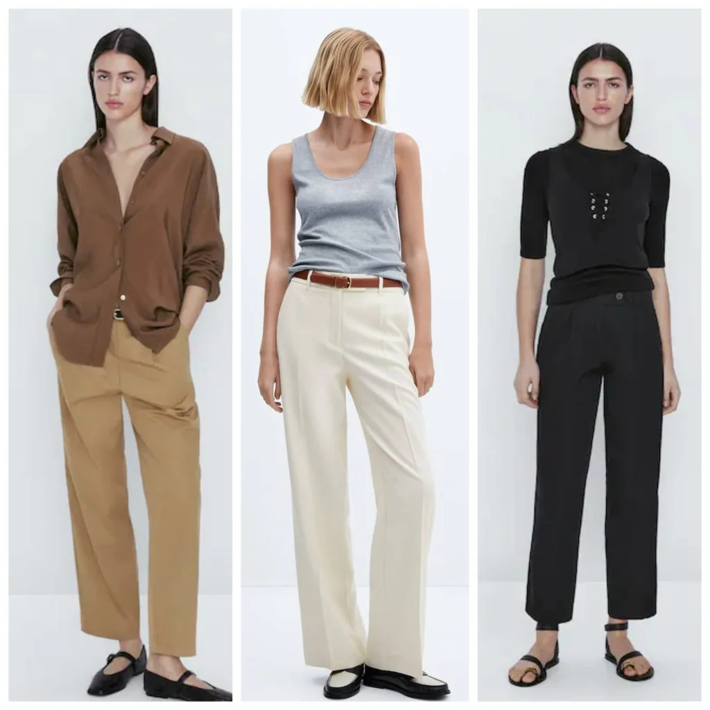 rectos Pantalones de vestir mujer verano 2024