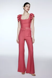 conjunto pantalon y top rosa de markova verano 2024
