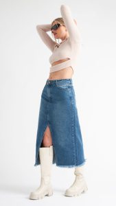 falda jeans ecole verano 2024