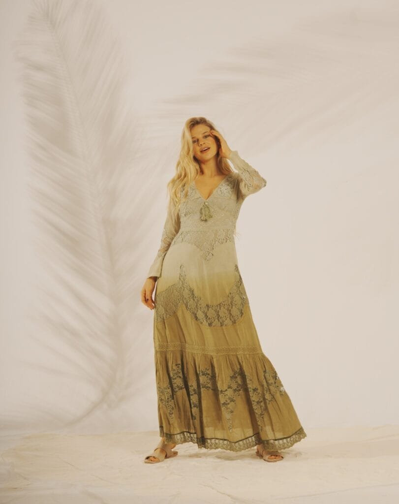 maxi vestido boho chic verano 2024 Vars
