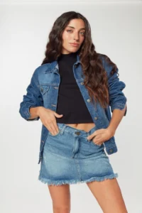 minifalda jeans Peuque verano 2024