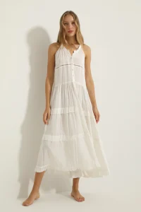 vestido blanco boho india style verano 2024