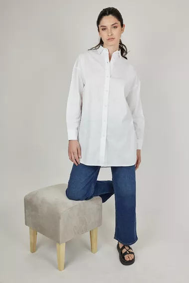camisa blanca oversize verano 2024 eva miller