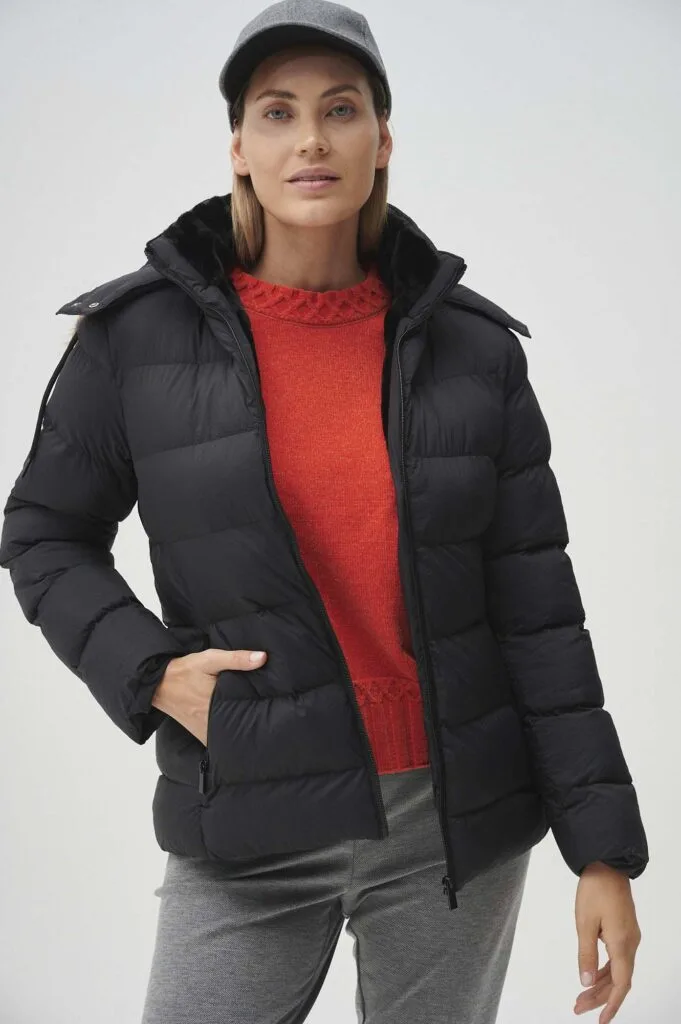 Coleccion etam invierno 2024 campera abrigada para mujer