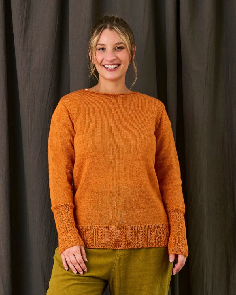 Mauro sergio sweater invierno 2024 sweater naranja