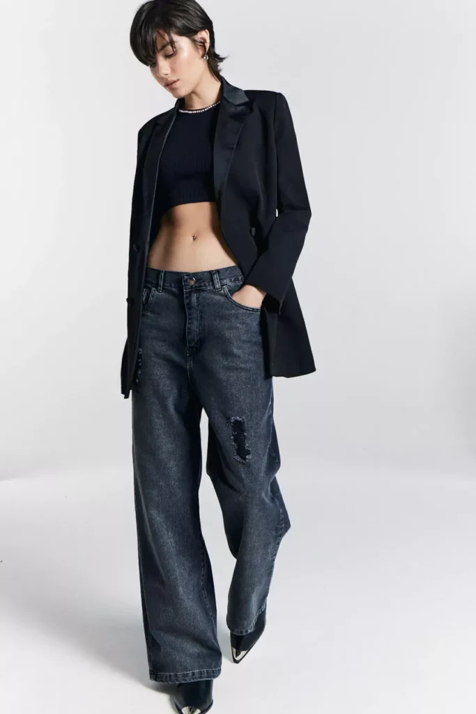 blazer top y jeans PARIS by Flor Monis invierno 2024