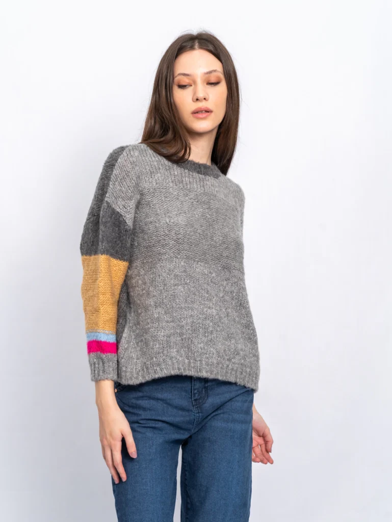 sweater gris invierno 2024 Solido
