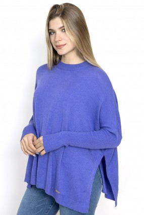 sweater purpura invierno 2024 Nuss Tejidos