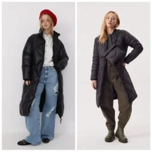 Outfit con camperas largas invierno 2024