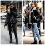 Outfits con campera de cuero para invierno 2024