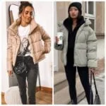 Outfits con camperas abrigadas de mujer invierno 2026 Outfits con camperas puffer abrigadas 2024 Argentina
