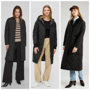 Outfit con abrigos negros para invierno