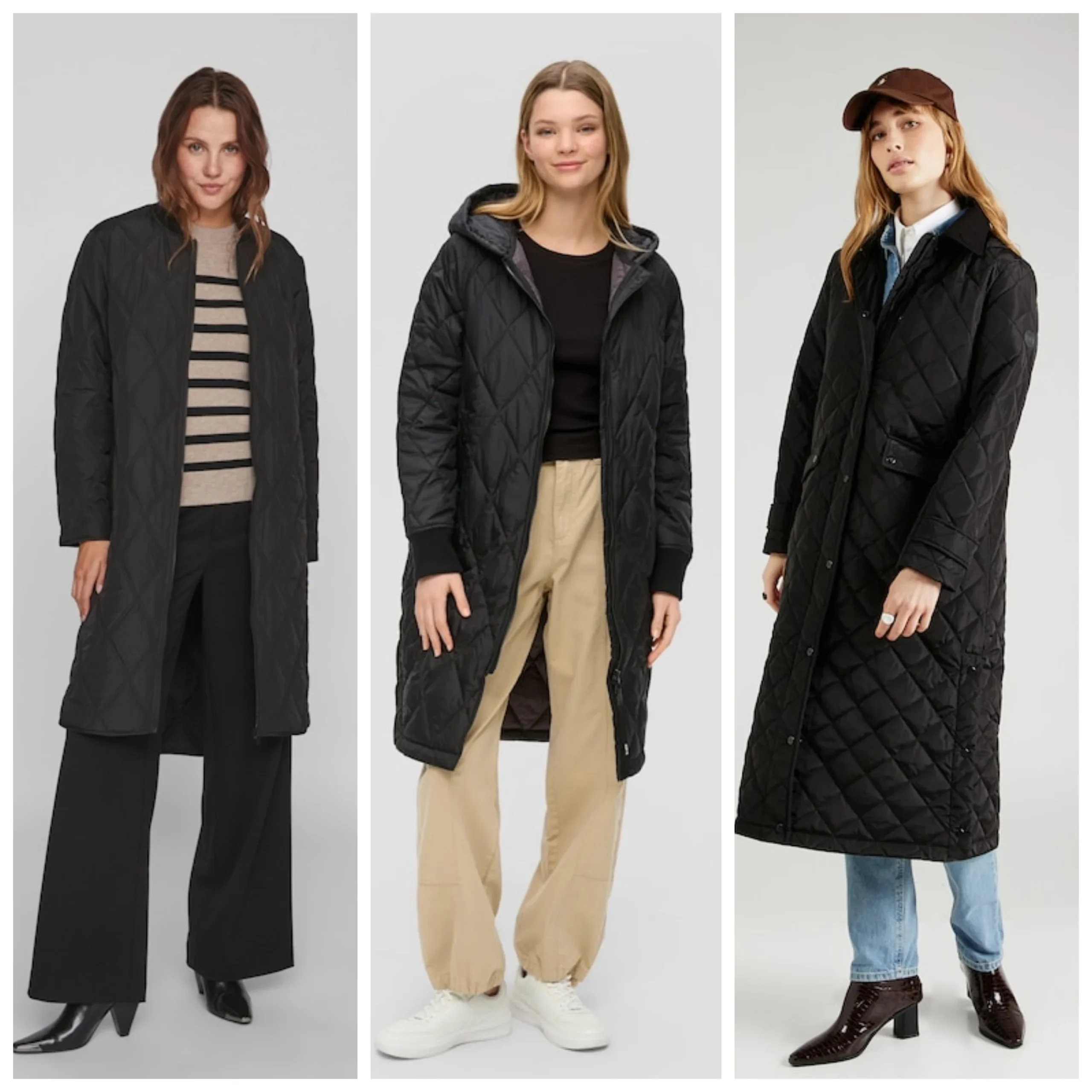 Outfit con abrigos negros para invierno