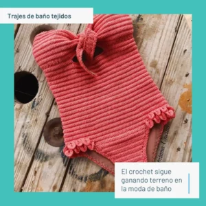Trajes de bano enterizo tejido a crochet
