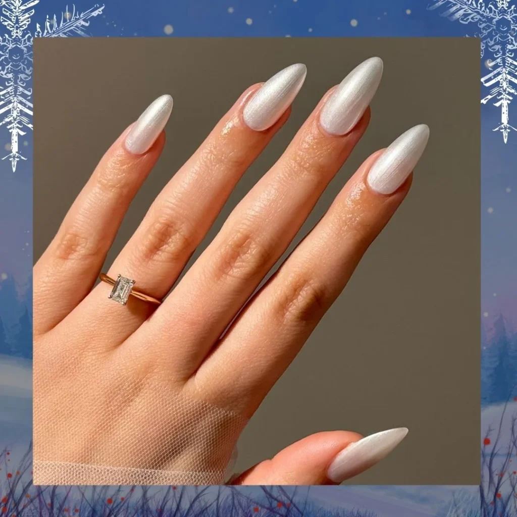 Unas de nieve Manicura de invierno