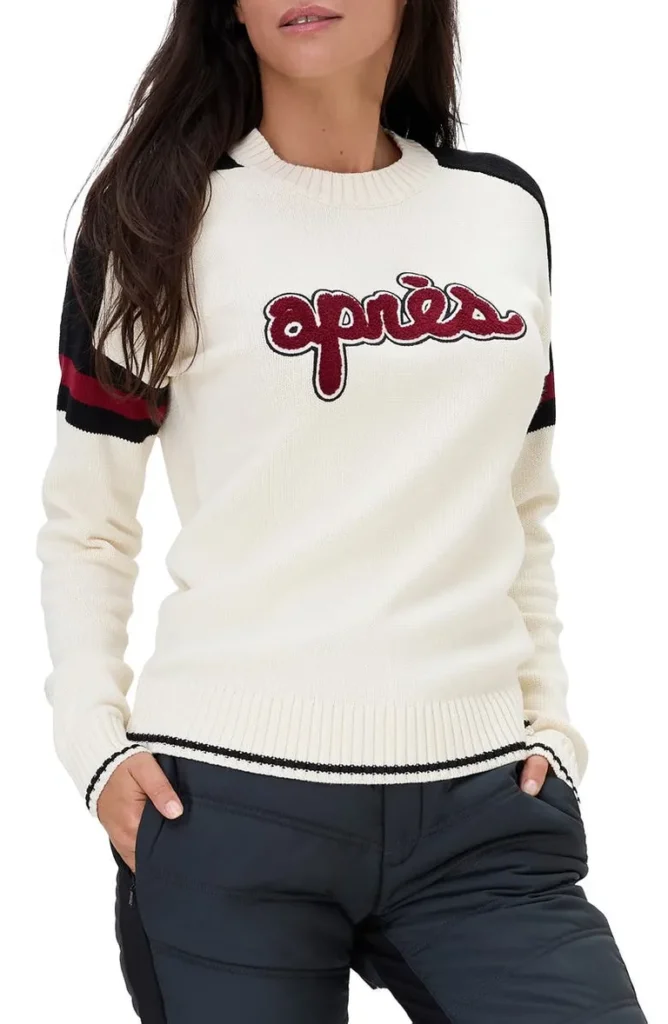 sweater para ir a la nieve tejido