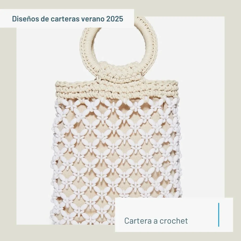 Carteras a crochet Tendencias verano 2025 Argentina
