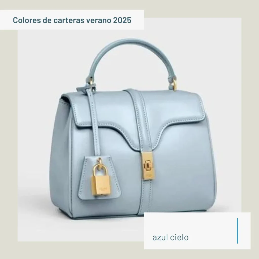 Carteras azul cielo Tendencias verano 2025 Argentina